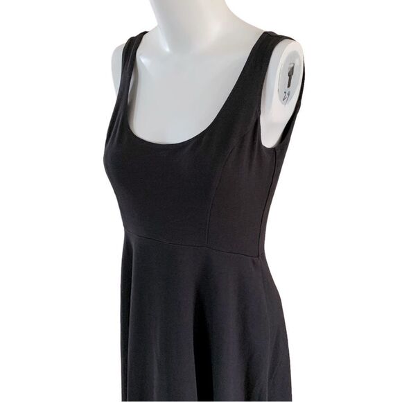 Anthropologie Maeve Black Sleeveless Midi Dress - Picture 2 of 6